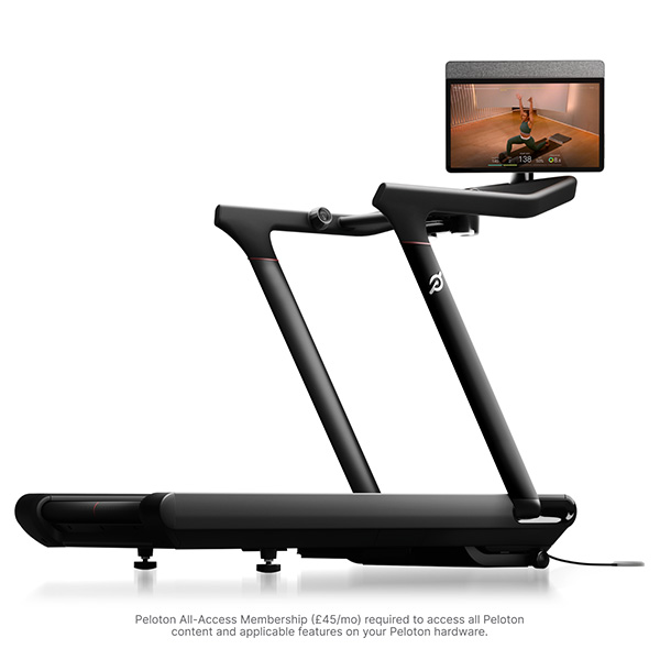 Image of the Peloton Cross Training Tread with the caption: "Peloton All-Access Membership (£45/mo) required to access all Peloton content and applicable features on your Peloton hardware.