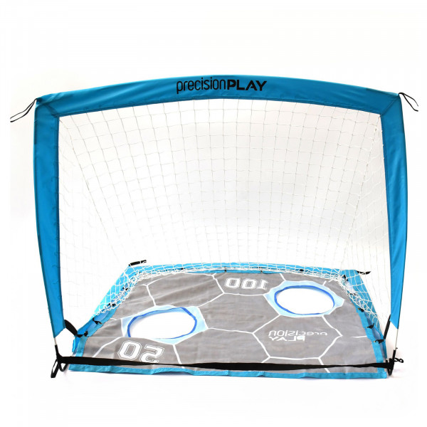 Front view of the PrecisionPLAY 2-in-1 Pop-Up Target Goal with target net attached