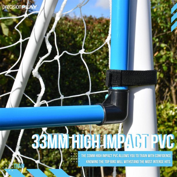 PrecisionPLAY Top Bins Corner Target high-impact PVC corner detail
