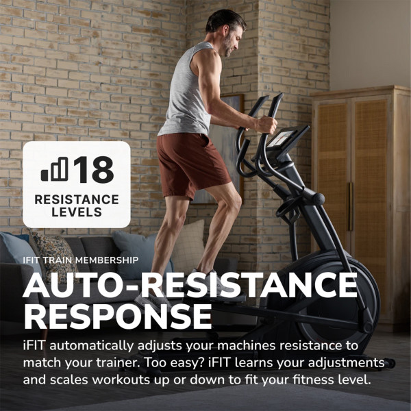 ProForm Carbon EL Elliptical with automatic resistance adjustment feature graphic