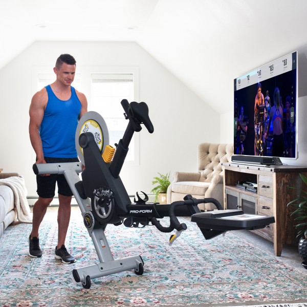 ProForm TDF 10.0 Exercise Bike - being transported to a new location