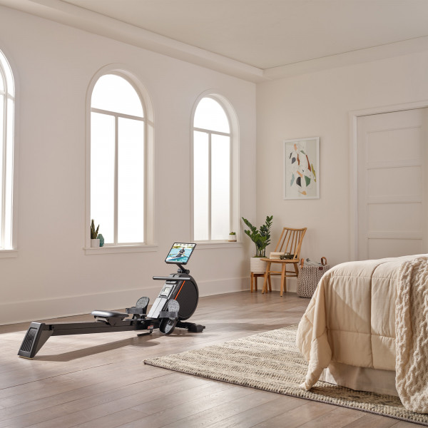 Lifestyle image of the ProForm 550R Rower in a home setting.