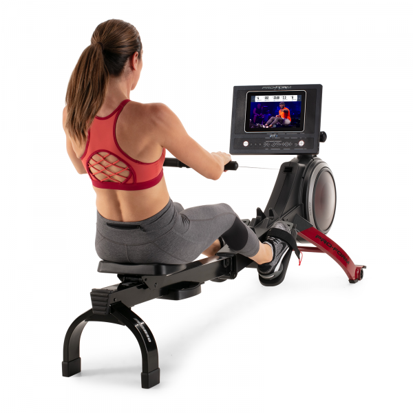 Proform Pro R10 Rower a user rowing