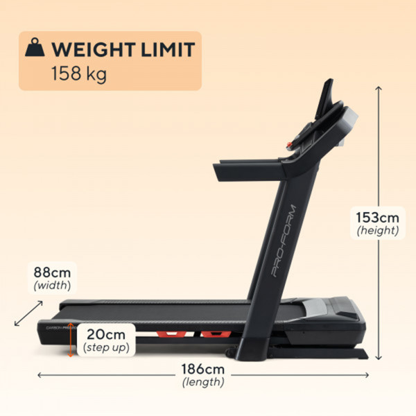 Proform pro 2000 folded dimensions online