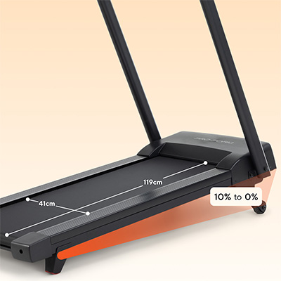 ProForm Sport Treadmill belt dimensions with incline range displayed