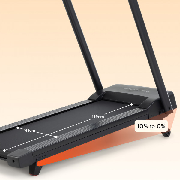 ProForm Sport Treadmill belt dimensions with incline range displayed