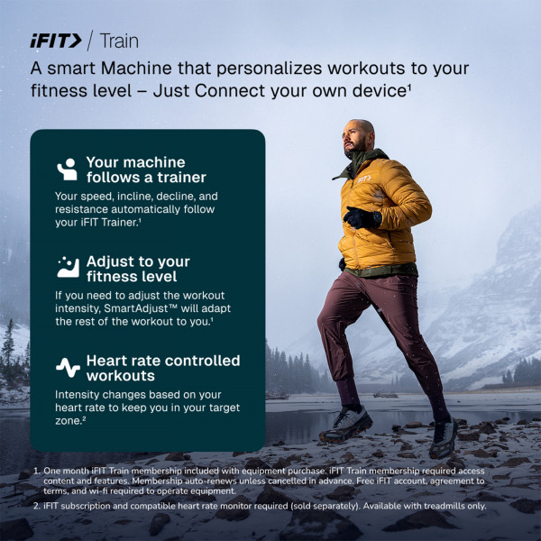 iFIT Train smart workout personalization features for the ProForm Carbon TLS Treadmill