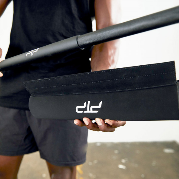 Close-up of bar pad being removed