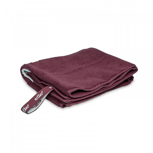 Neatly folded PTP Sports Pro Cotton Towel Regular - Cherry Cola