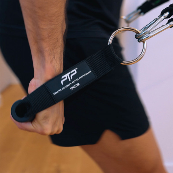 PTP Total Resistance Gym handle close-up during workout