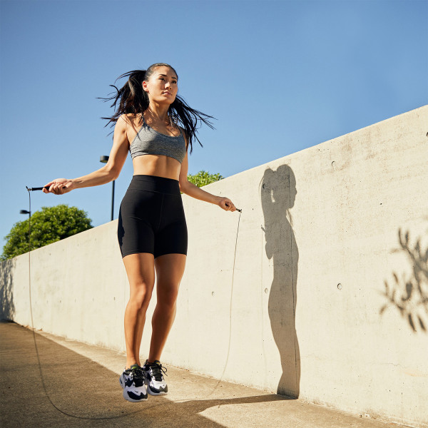 User skipping with PTP X Rope outdoors
