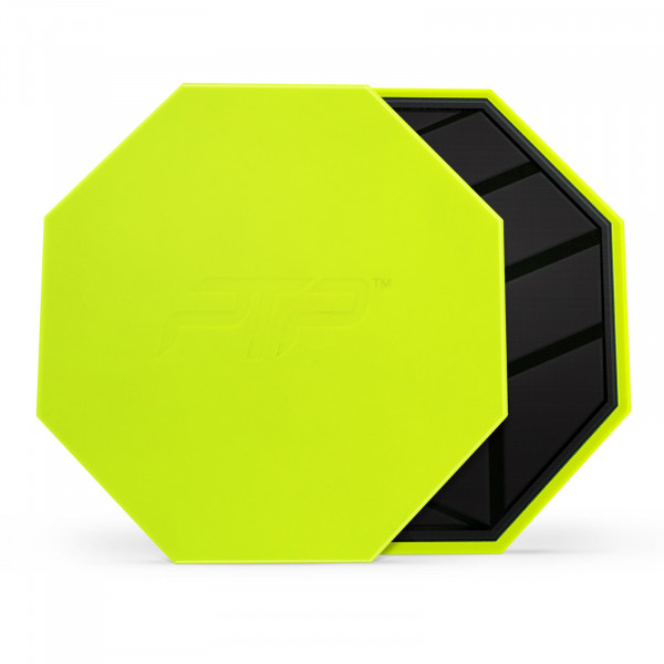 A white background product image of the PTP Core Sliders showing both sides of the discs.
