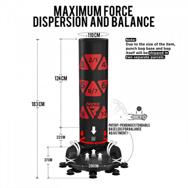 RDX 6ft Free Standing Target Punch Bag - Image 3