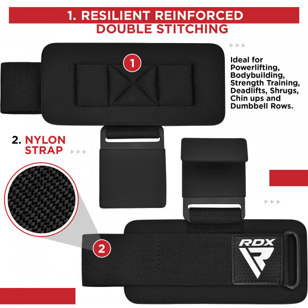 Infographic of the RDX Hook Grips - Stitching