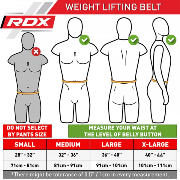RDX 4” Black Lever Weightlifting Belt