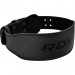 RDX 4” Black Leather Weightlifting Belt