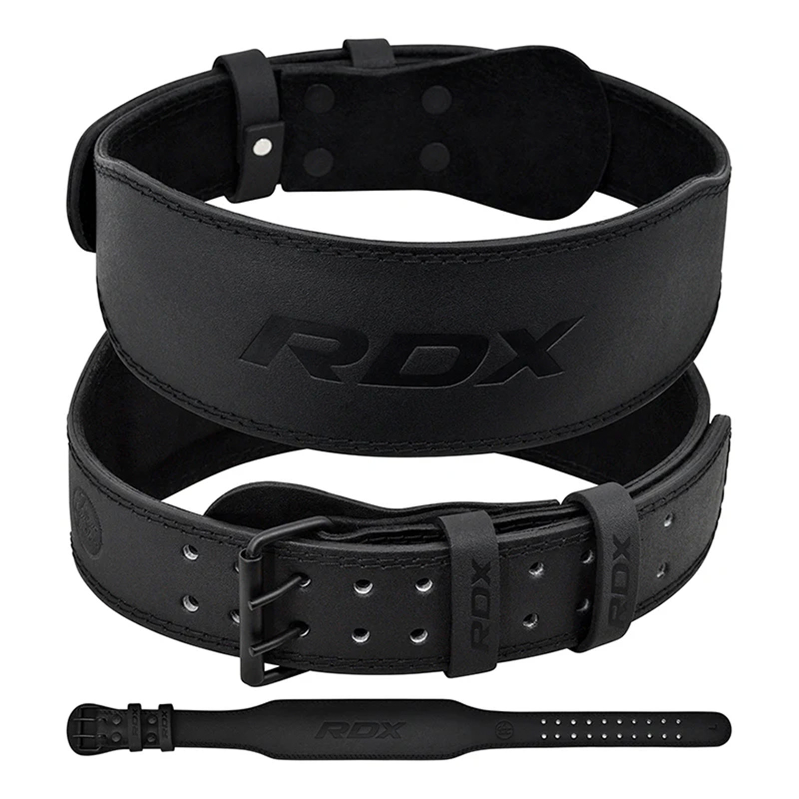 Powerlifting belt leather top