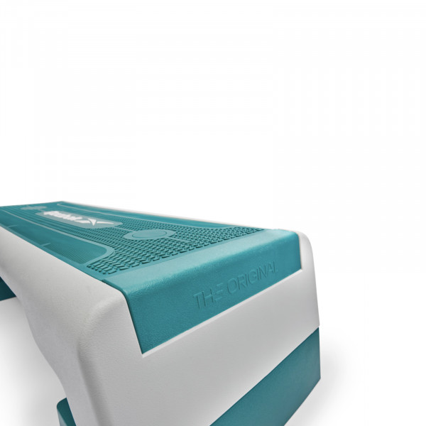 Reebok Step - The Original - teal - close-up detail showcased