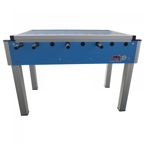 Side view of the Roberto Sport Summer Free Pro Cover Football Table.
