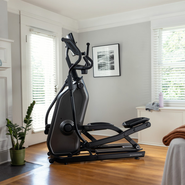 Schwinn 590E Elliptical in a home workout space