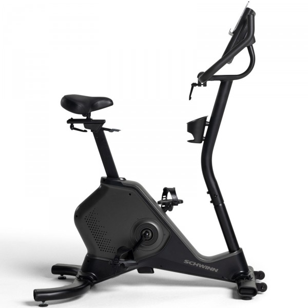 Right side profile of the Schwinn 590U Upright Bike