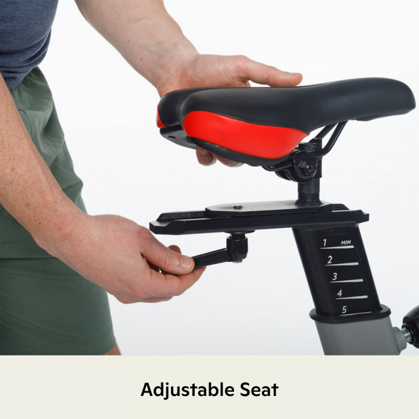 Adjustable seat on the Schwinn IC3.5 Indoor Cycle