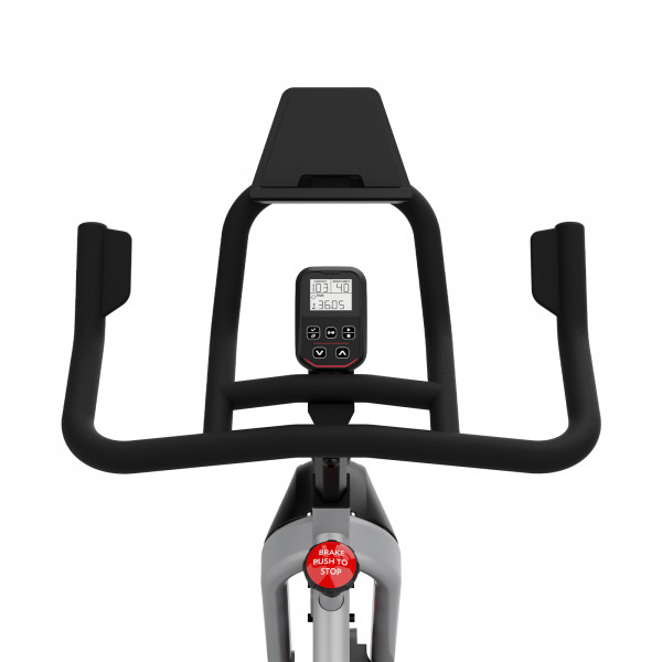 Front view of the Schwinn IC3.5 Indoor Cycle console and handlebars
