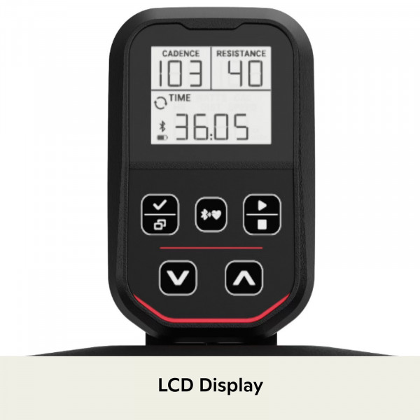 LCD display on the Schwinn IC3.5 Indoor Cycle console
