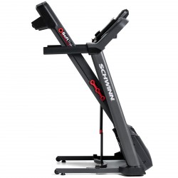 The Schwinn 510T Treadmill in a folded position.