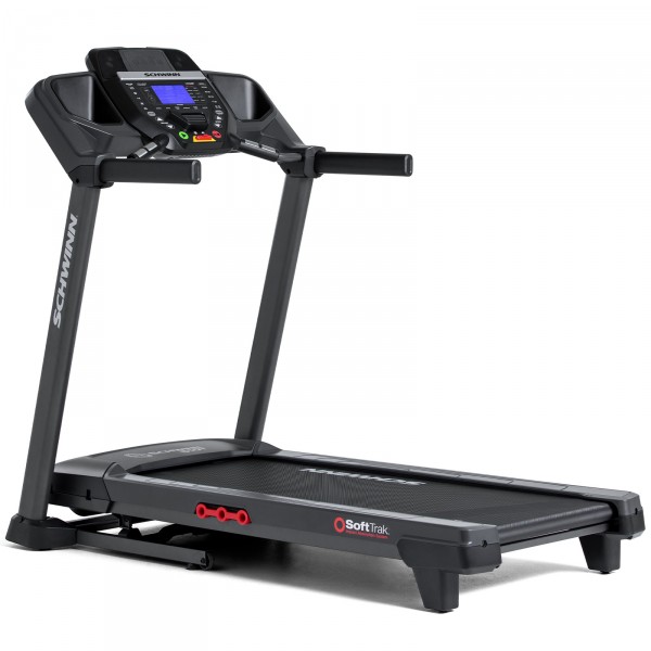 Left-angled perspective of the Schwinn 510T Treadmill.