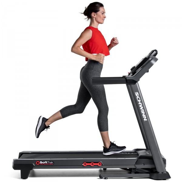 A person exercising on the Schwinn 510T Treadmill.
