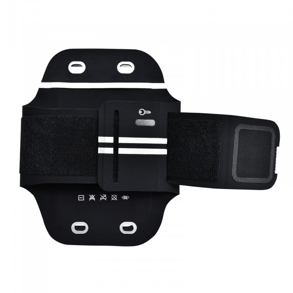 Back view of the Six Peaks Armband Phone Holder in black colour