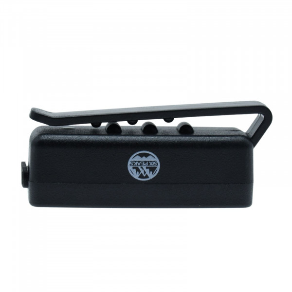 Side view of the Six Peaks LED Clip-On Lights in black colour