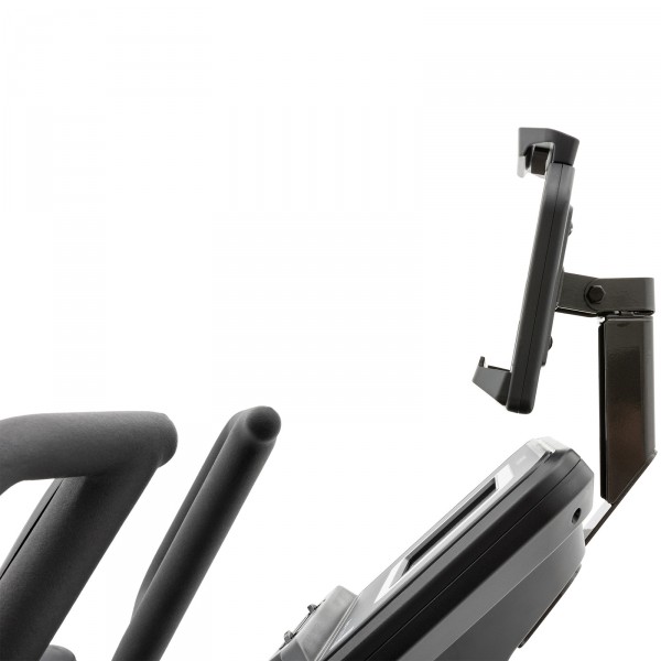 Close-up view of the Spirit XE295 Elliptical.