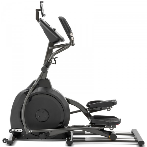 Left-side view of the Spirit XE295 Elliptical.