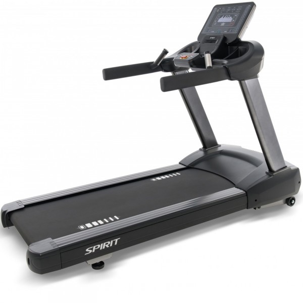 Angled view of the Spirit CT800+ LED Treadmill