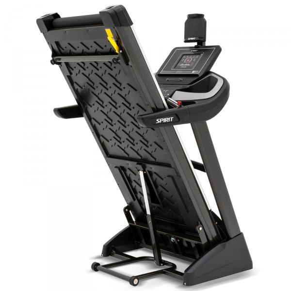 Folded view of the SPIRIT XT485 Treadmill.