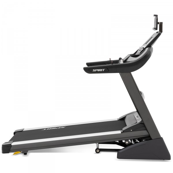Right-side view of the SPIRIT XT485 Treadmill.