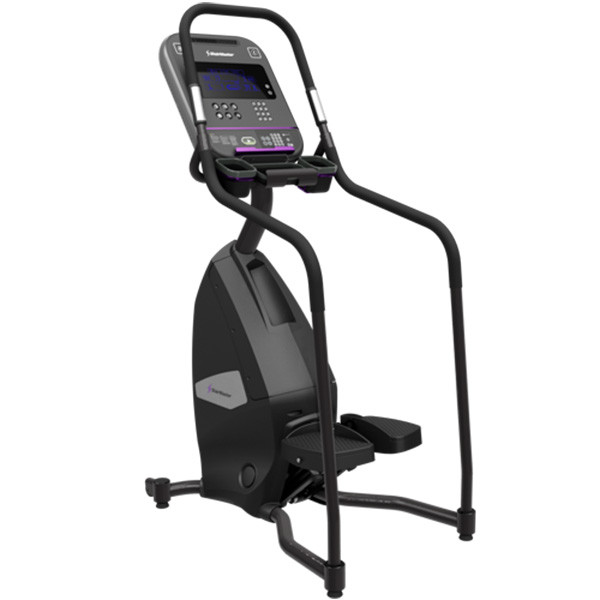 Angled view of the StairMaster 8FC FreeClimber with an LCD console.