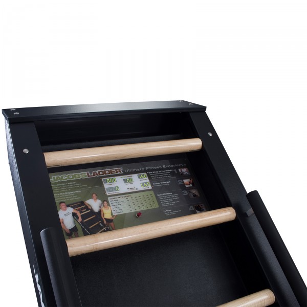 Close-up view of the StairMaster Jacobs Ladder.