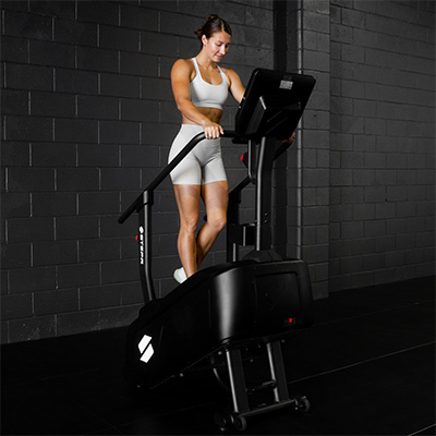 Image of a model using the STEPR GO Stair Climber