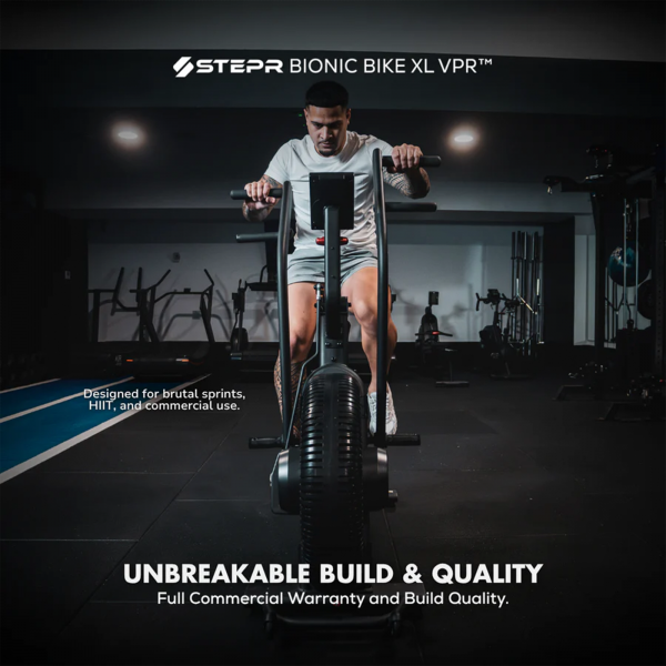 Infographic of the STEPR Bionic Bike XL - Unbreakable Quality