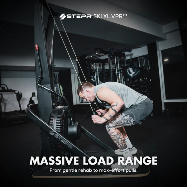 Infographic of the STEPR Ski XL - Massive load range