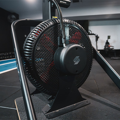 A close-up image of the STEPR Ski XL resistance fan