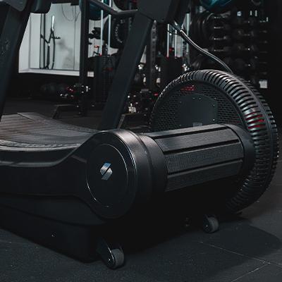 Lifestyle image of the STEPR TreadSled XL transport wheels