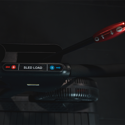 Lifestyle image of the STEPR TreadSled XL lever