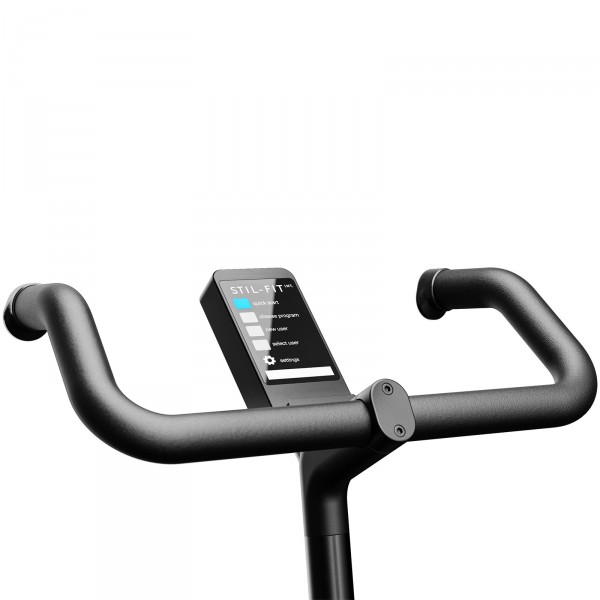 Close-up view of the console on the STIL-FIT Bike PRO.