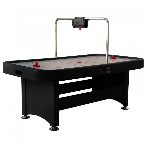 Front-left view of the Sure Shot Championship Air Hockey Table.