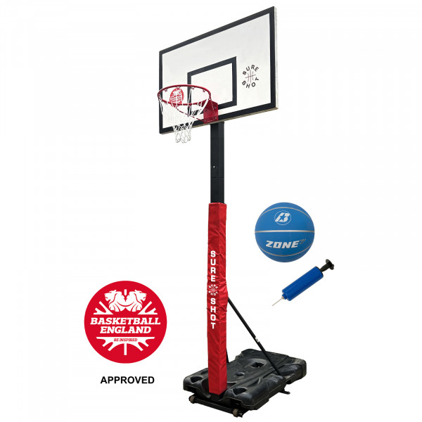 Included in the Sure Shot Heavy Duty Portable Basketball Unit With Rectangular Board