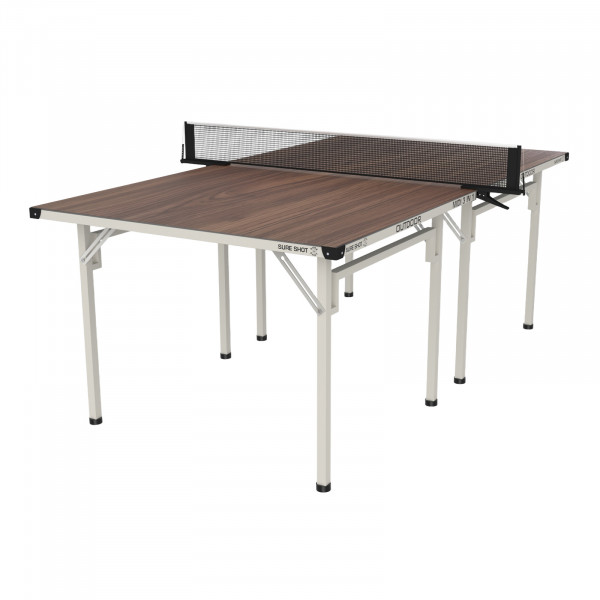 Angled view of the Sure Shot Midi Outdoor 3 in 1 Table